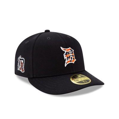 Blue Detroit Tigers Hat - New Era MLB 2021 Spring Training Low Profile 59FIFTY Fitted Caps USA5428790